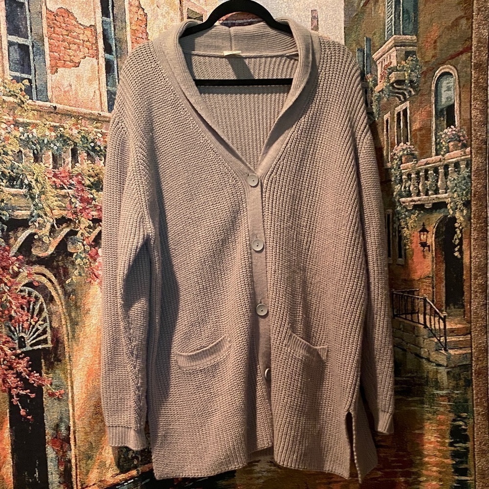Blair Heather Gray Knit Cardigan